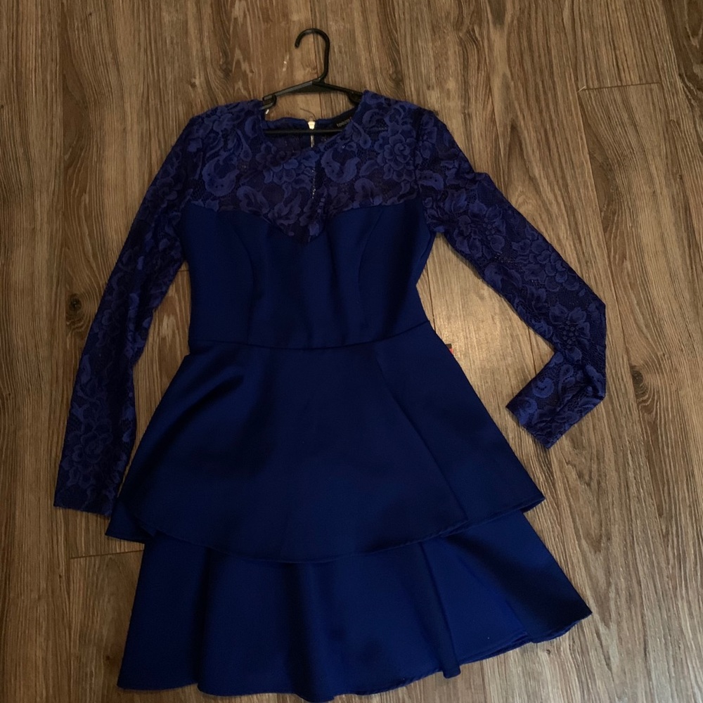 size 3/4, royal blue semi-formal dress. never worn